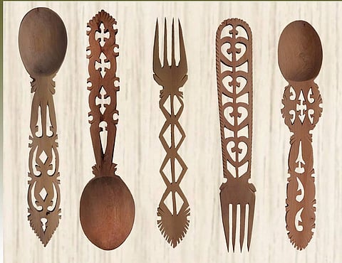 The government-run Lepakshi Handicrafts stock these beautiful cutlery